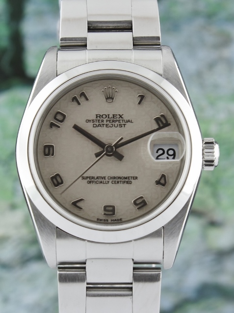 (image for) A ROLEX MID SIZE STAINLESS STEEL OYSTER PERPETUAL DATEJUST / 78240